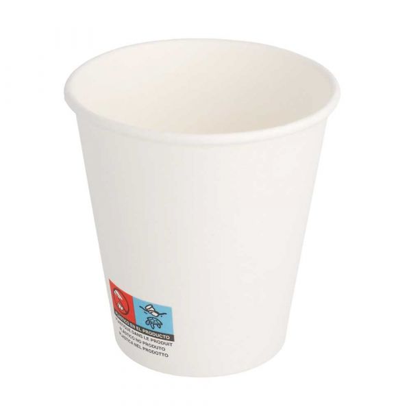 Garcia de pou VASOS BEBIDAS CALIENTES 1 PARED 300 ML 300 + 18 PE G/M2 Ø9/6x9 5 CM BLANCO CARTONCILLO (1000 UNID.)
