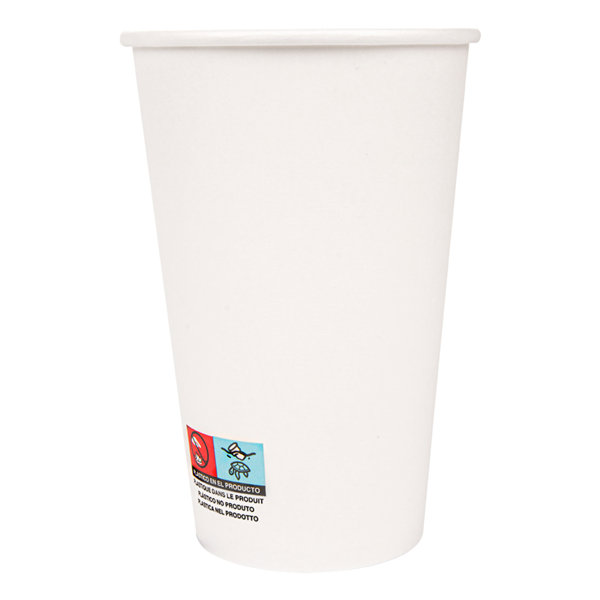 Garcia De Pou VASOS BEBIDAS CALIENTES 1 PARED 480 ML 300 + 18 PE G/M2 Ø9/6x13 2 CM BLANCO CARTONCILLO (1000 UNID.)