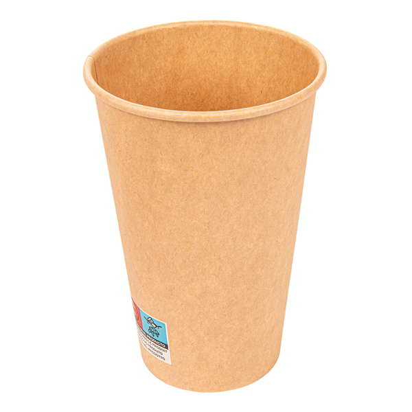 Garcia De Pou VASOS BEBIDAS CALIENTES 1 PARED 480 ML 300 + 18 PE G/M2 Ø9/6x13 2 CM MARRÓN CARTONCILLO (1000 UNID.)