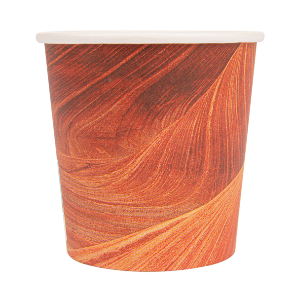 Garcia De Pou VASOS BEBIDAS CALIENTES 1 PARED 'ARIZONA' 120 ML 230 + 18 PE G/M2 Ø6 2/4 5x6 CM MARRÓN CARTONCILLO (1000 UNID.)