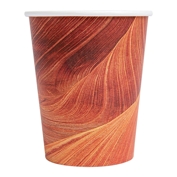 Garcia De Pou VASOS BEBIDAS CALIENTES 1 PARED 'ARIZONA' 240 ML 280 + 18 PE G/M2 Ø8/5 6x9 2 CM MARRÓN CARTONCILLO (1000 UNID.)