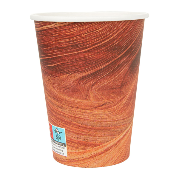 Garcia De Pou VASOS BEBIDAS CALIENTES 1 PARED 'ARIZONA' 480 ML 300 + 18 PE G/M2 Ø9/6x13 2 CM MARRÓN CARTONCILLO (1000 UNID.)