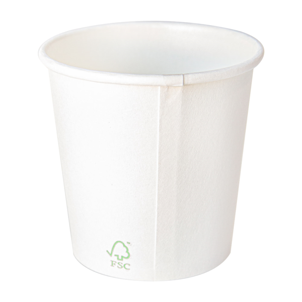 Garcia De Pou VASOS BEBIDAS CALIENTES 1 PARED 'BIODEGRADABLE' 120 ML 170 + 30 PLA G/M2 Ø6 3/4 5x6 CM BLANCO CARTONCILLO+PLA (1000 UNID.)