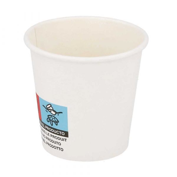 Garcia de pou VASOS BEBIDAS CALIENTES 1 PARED 'ESPRESSO' 70 ML 230 + 18 PE G/M2 Ø5/3 5x4 9 CM BLANCO CARTONCILLO (1000 UNID.)