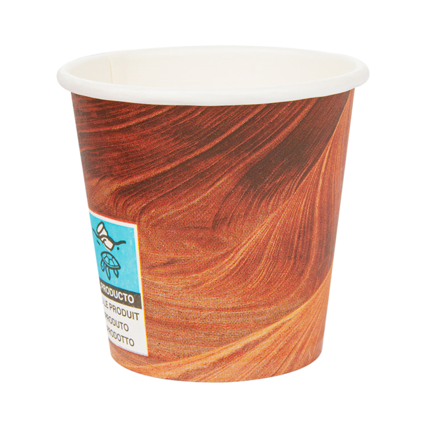 Garcia De Pou VASOS BEBIDAS CALIENTES 1 PARED ESPRESSO 'ARIZONA' 70 ML 230 + 18 PE G/M2 Ø5/3 5x4 9 CM MARRÓN CARTONCILLO (1000 UNID.)