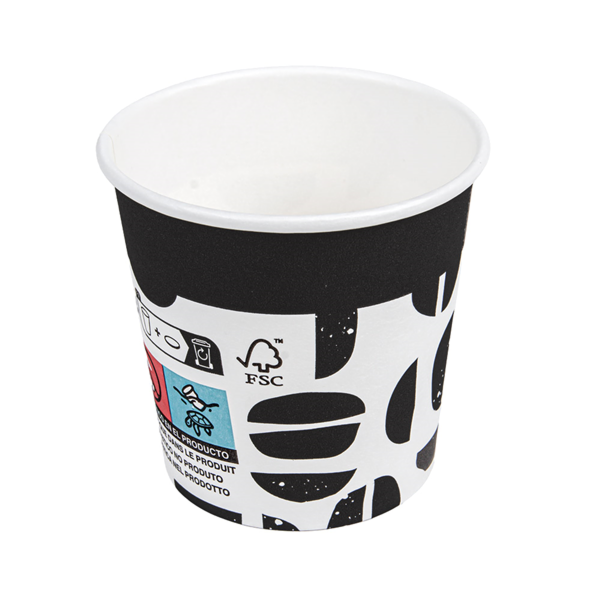 Garcia De Pou VASOS BEBIDAS CALIENTES 1 PARED 'JAVA' 120 ML 230 + 18 PE G/M2 Ø6 2/4 5x6 CM BLANCO CARTONCILLO (1000 UNID.)