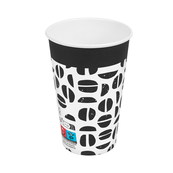 Garcia De Pou VASOS BEBIDAS CALIENTES 1 PARED 'JAVA' 480 ML 300 + 18 PE G/M2 Ø9/6x13 2 CM BLANCO CARTONCILLO (1000 UNID.)