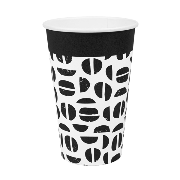 Garcia de pou VASOS BEBIDAS CALIENTES 1 PARED 'JAVA' 480 ML 300 + 18 PE G/M2 Ø9/6x13 2 CM BLANCO CARTONCILLO (1000 UNID.)