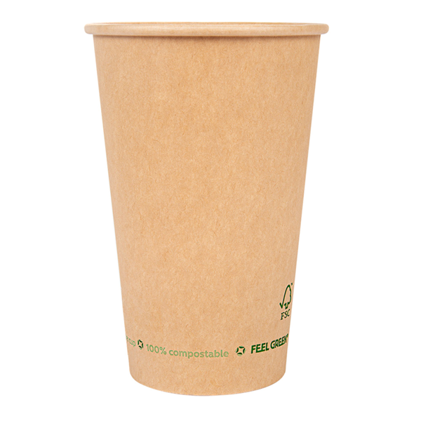 Garcia de pou VASOS BEBIDAS FRIAS Y CALIENTES 1 PARE 480 ML 300 G/M2 Ø9/6x13 2 CM MARRÓN CARTONCILLO (1000 UNID.)