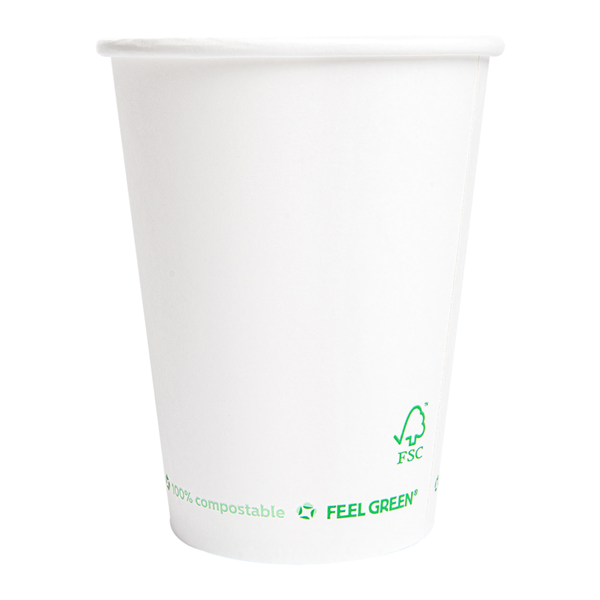 Garcia de pou VASOS BEBIDAS FRIAS Y CALIENTES 1 PARED 300 ML 300 G/M2 Ø9/6x9 5 CM BLANCO CARTONCILLO (1000 UNID.)