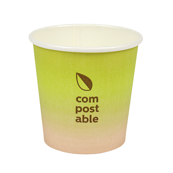 Garcia de pou VASOS BEBIDAS FRIAS Y CALIENTES 1 PARED 'COMPOSTABLE GRADIENT' 120 ML 230 G/M2 Ø6 3/4 5x6 CM BLANCO CARTONCILLO (1000 UNID.)