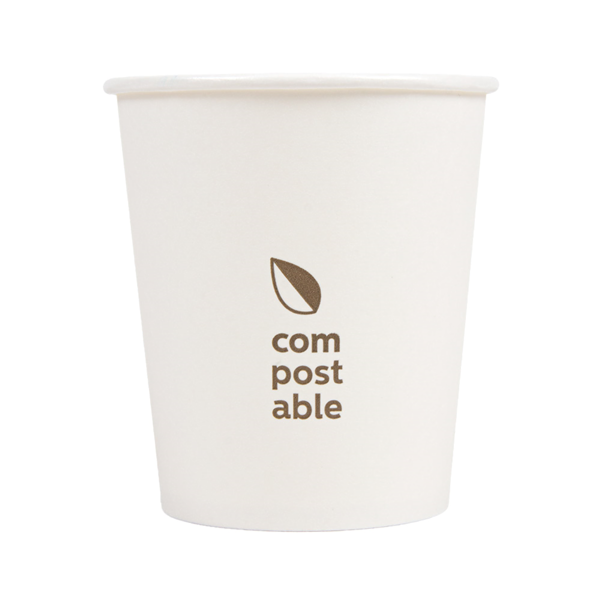 Garcia De Pou VASOS BEBIDAS FRIAS Y CALIENTES 1 PARED 'COMPOSTABLE' 180 ML - 6 Oz 260 G/M2 Ø7 2/5 3x7 8 CM BLANCO CARTONCILLO (1000 UNID.)