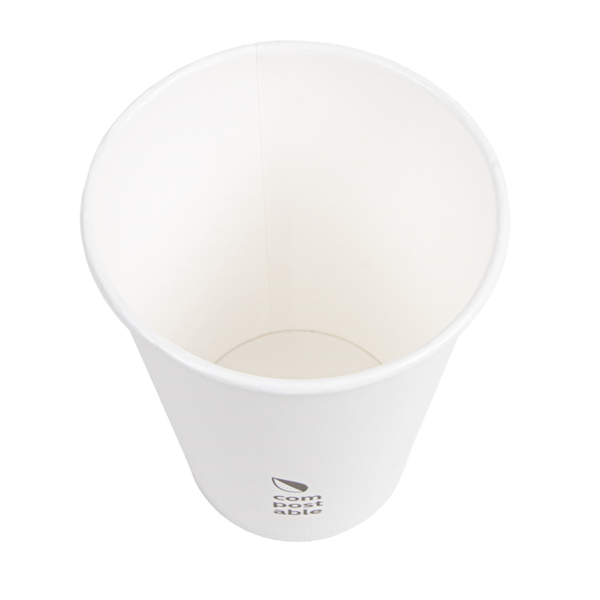 Garcia De Pou VASOS BEBIDAS FRIAS Y CALIENTES 1 PARED 'COMPOSTABLE' 360 ML - 12 Oz 300 G/M2 Ø9/6x11 CM BLANCO CARTONCILLO (1000 UNID.)