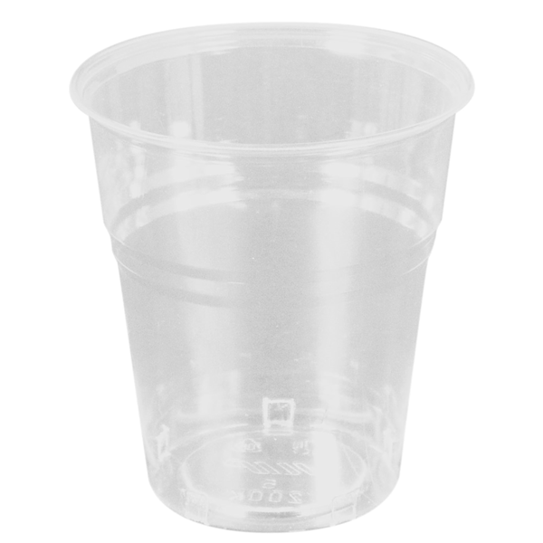 Garcia de pou VASOS COMPOSTABLES 200 ML Ø 7 8x8 CM TRANSPARENTE PLA (1250 UNID.)