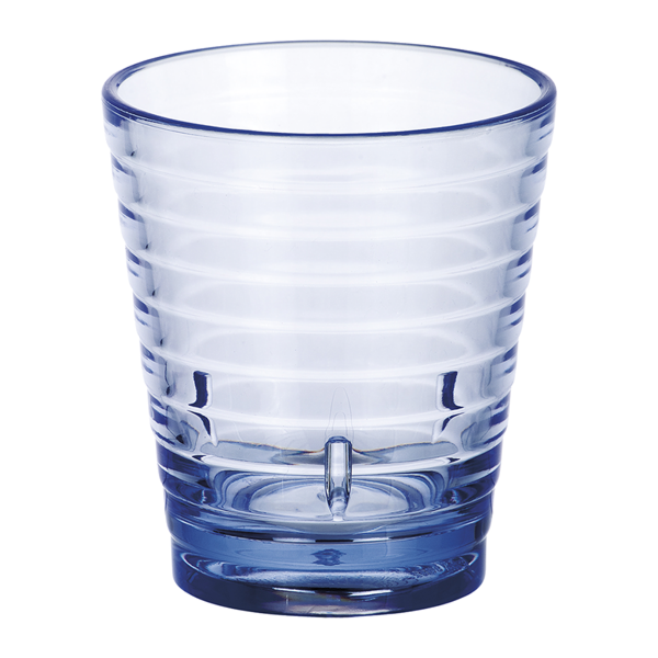 Garcia de pou VASOS CON RELIEVE 280 ML Ø 8 5/6x9 5 CM AZUL POLICARBONATO (12 UNID.)