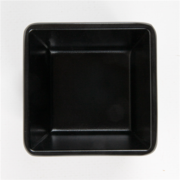 Garcia De Pou VASOS CUADRADOS 'ASAMI WARE' 6 8x6 8x5 8 CM NEGRO MELAMINA (12 UNID.)