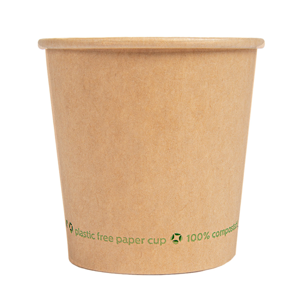 Garcia de pou VASOS DE PAPEL 1 PARED 180 ML 260 G/M2 Ø7 2/5 3x7 8 CM MARRÓN CARTONCILLO (1000 UNID.)
