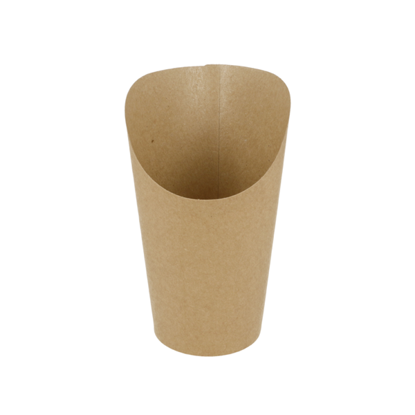 Garcia de pou VASOS FRITAS ABIERTOS 22 OZ - 660 ML 200 + 25PE G/M2 Ø8 5x18 CM MARRÓN CARTONCILLO (1000 UNID.)