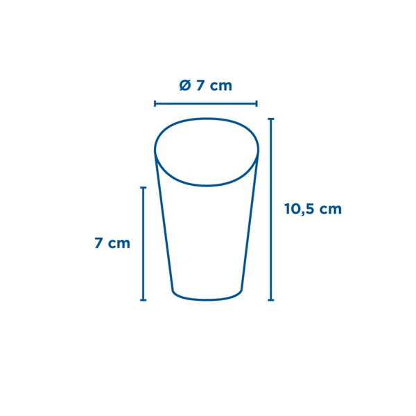 Garcia De Pou VASOS FRITAS ABIERTOS 'NATURAL' 9 OZ - 270 ML 200 + 25PE G/M2 Ø7x10 5 CM MARRÓN CARTONCILLO (2500 UNID.)