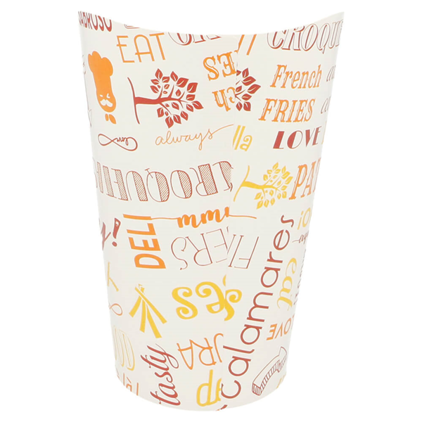 Garcia De Pou VASOS FRITAS ABIERTOS 'PAROLE' 16 OZ - 480 ML 220 + 18PE G/M2 Ø8 5x13 5 CM BLANCO CARTONCILLO (50 UNID.)