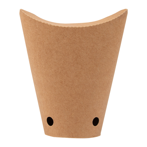 Garcia De Pou VASOS FRITAS CON CIERRE 12 OZ - 360 ML 200 + 25PE G/M2 6 7x12 5 CM MARRÓN CARTONCILLO (2500 UNID.)
