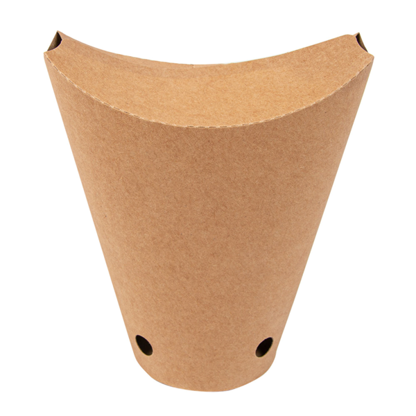 Garcia De Pou VASOS FRITAS CON CIERRE 12 OZ - 360 ML 200 + 25PE G/M2 6 7x12 5 CM MARRÓN CARTONCILLO (2500 UNID.)