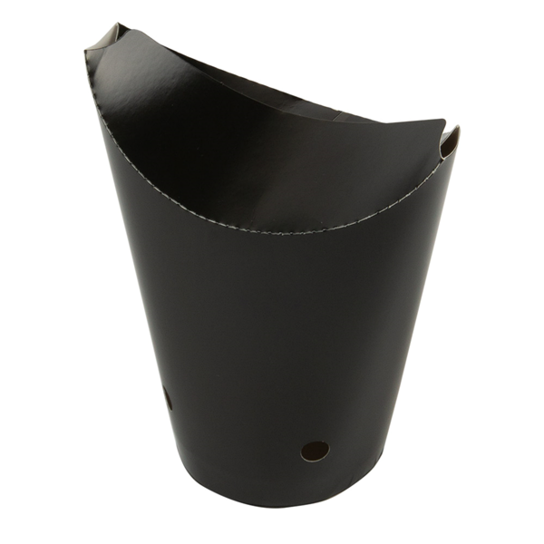 Garcia De Pou VASOS FRITAS CON CIERRE 16 OZ - 480 ML 220 + 18 PE G/M2 8 5x14 CM NEGRO CARTONCILLO (50 UNID.)