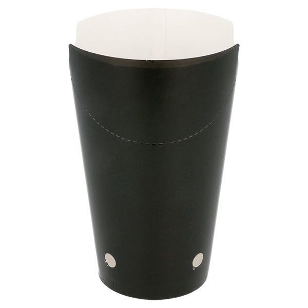 Garcia De Pou VASOS FRITAS CON CIERRE 16 OZ - 480 ML 220 + 18 PE G/M2 8 5x14 CM NEGRO CARTONCILLO (50 UNID.)