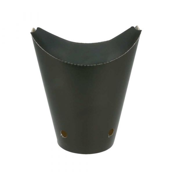 Garcia de pou VASOS FRITAS CON CIERRE 16 OZ - 480 ML 220 + 18 PE G/M2 8 5x14 CM NEGRO CARTONCILLO (50 UNID.)