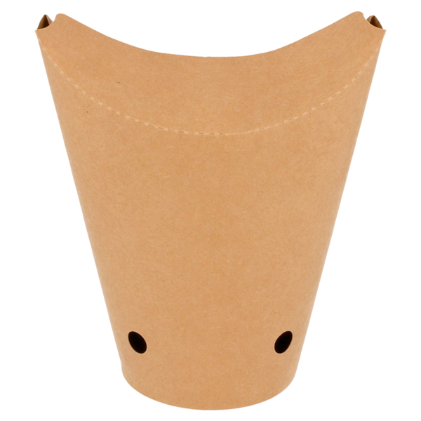 Garcia De Pou VASOS FRITAS CON CIERRE 16OZ - 480 ML 200 + 25PE G/M2 8 5x14 CM MARRÓN CARTONCILLO (50 UNID.)