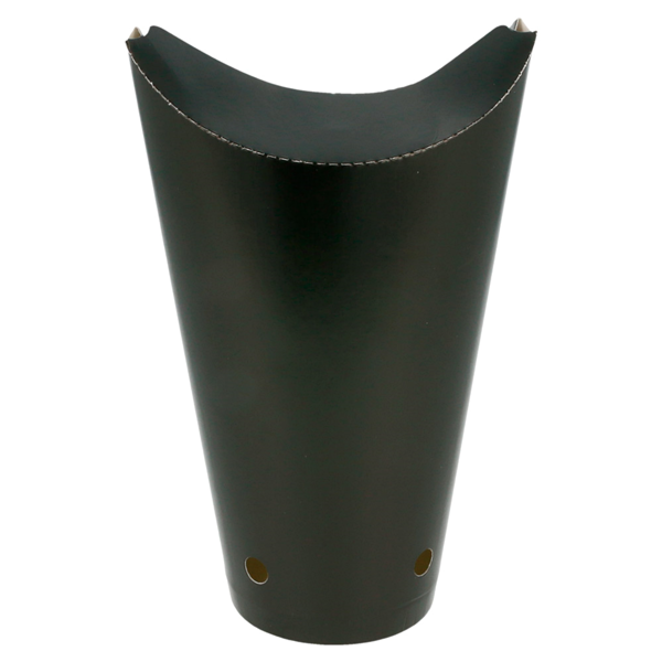 Garcia De Pou VASOS FRITAS CON CIERRE 22 OZ - 660 ML 220 + 18 PE G/M2 8 5x18 CM NEGRO CARTONCILLO (50 UNID.)