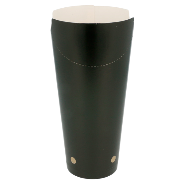 Garcia De Pou VASOS FRITAS CON CIERRE 22 OZ - 660 ML 220 + 18 PE G/M2 8 5x18 CM NEGRO CARTONCILLO (50 UNID.)