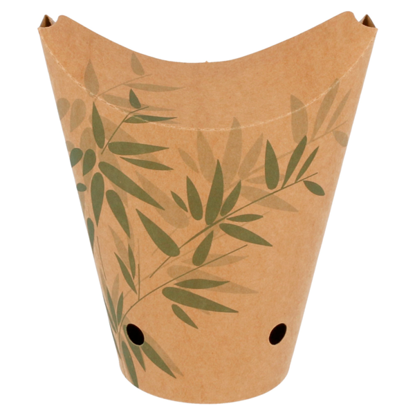 Garcia De Pou VASOS FRITAS CON CIERRE 'FEEL GREEN' 16 OZ - 480 ML 200 + 25PE G/M2 8 5x14 CM MARRÓN CARTONCILLO (50 UNID.)