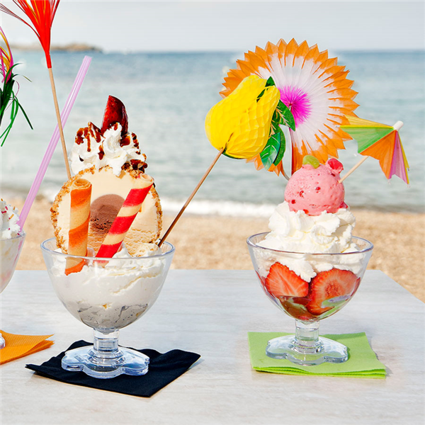 Garcia De Pou VASOS HELADO 215 ML Ø 9 9/6 7x9 CM TRANSPARENTE POLICARBONATO (36 UNID.)