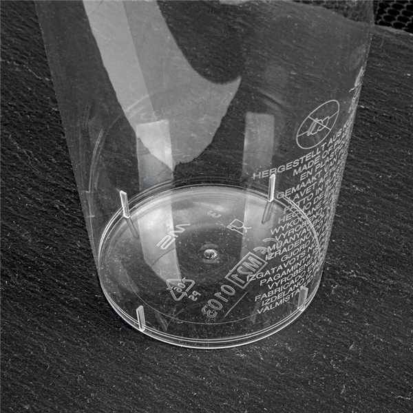 Garcia De Pou VASOS INYECTADOS 200 ML Ø 7 5/5 1x9 7 CM TRANSPARENTE CRISTAL PS (1000 UNID.)
