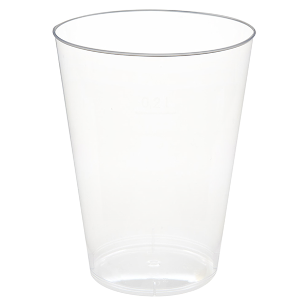 Garcia de pou VASOS INYECTADOS 200 ML Ø 7 5/5 1x9 7 CM TRANSPARENTE CRISTAL PS (1000 UNID.)