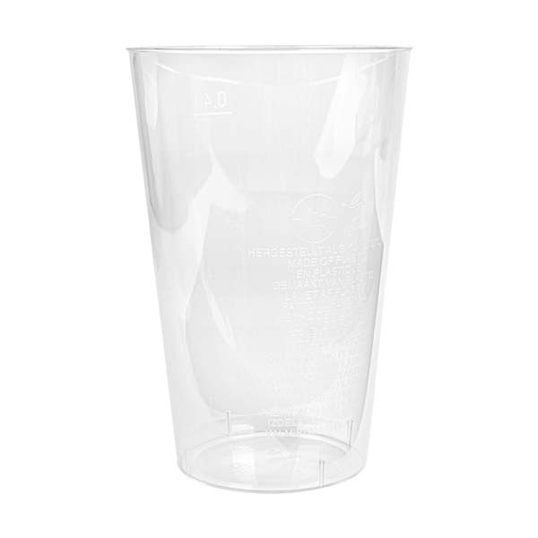 Garcia De Pou VASOS INYECTADOS 400 ML Ø 8 5/6x13 CM TRANSPARENTE PS (500 UNID.)