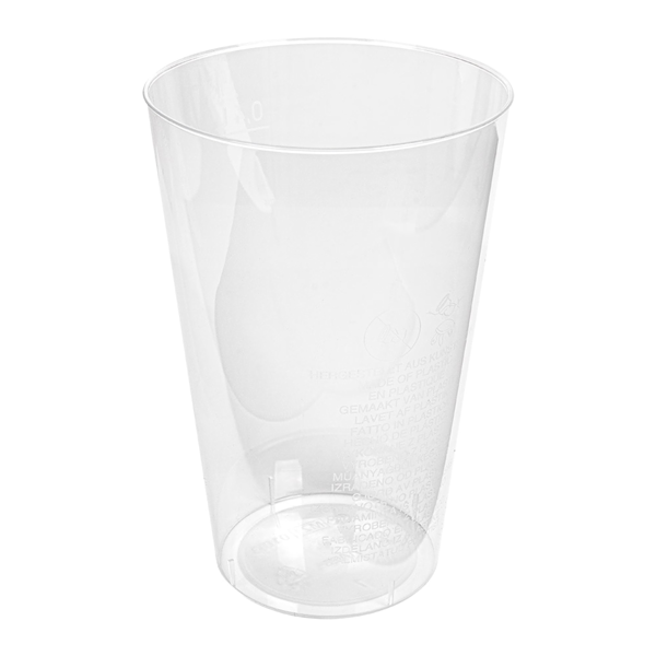 Garcia de pou VASOS INYECTADOS 400 ML Ø 8 5/6x13 CM TRANSPARENTE PS (500 UNID.)