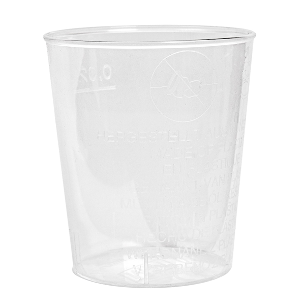 Garcia De Pou VASOS INYECTADOS CHUPITO 20 ML Ø 3 7/2 8x4 2 CM TRANSPARENTE PS (2700 UNID.)