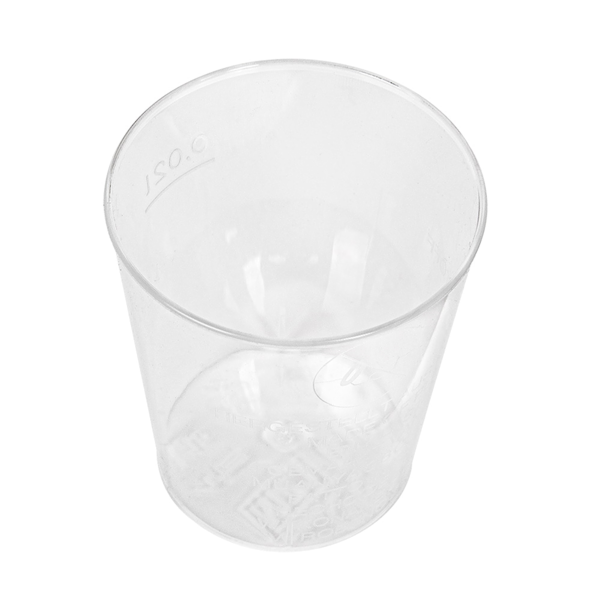 Garcia De Pou VASOS INYECTADOS CHUPITO 20 ML Ø 3 7/2 8x4 2 CM TRANSPARENTE PS (2700 UNID.)