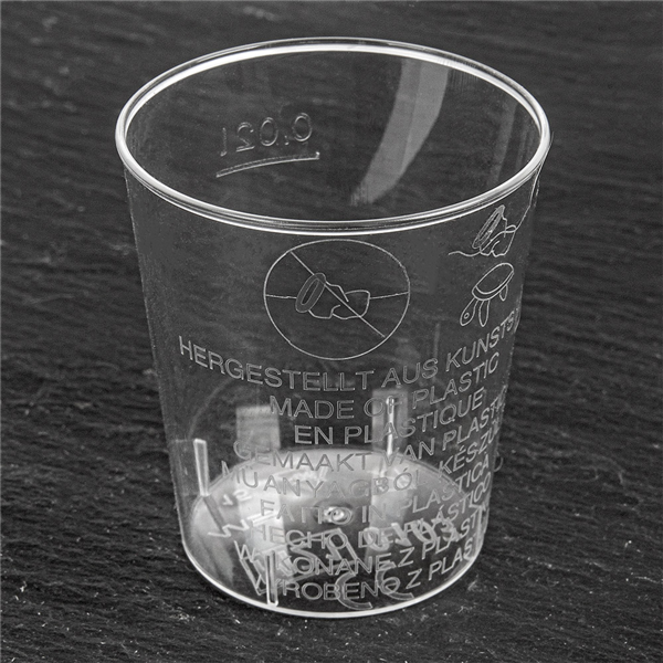 Garcia De Pou VASOS INYECTADOS CHUPITO 20 ML Ø 3 7/2 8x4 2 CM TRANSPARENTE PS (2700 UNID.)
