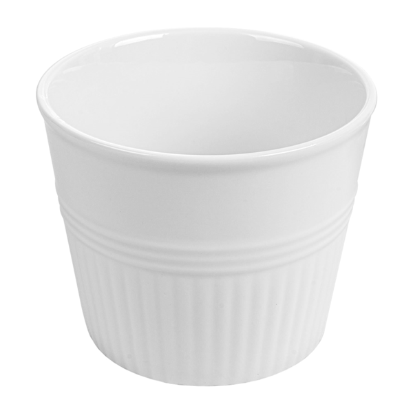 Garcia de pou VASOS PARA FRITOS Ø10 3x9 CM BLANCO PORCELANA (6 UNID.)