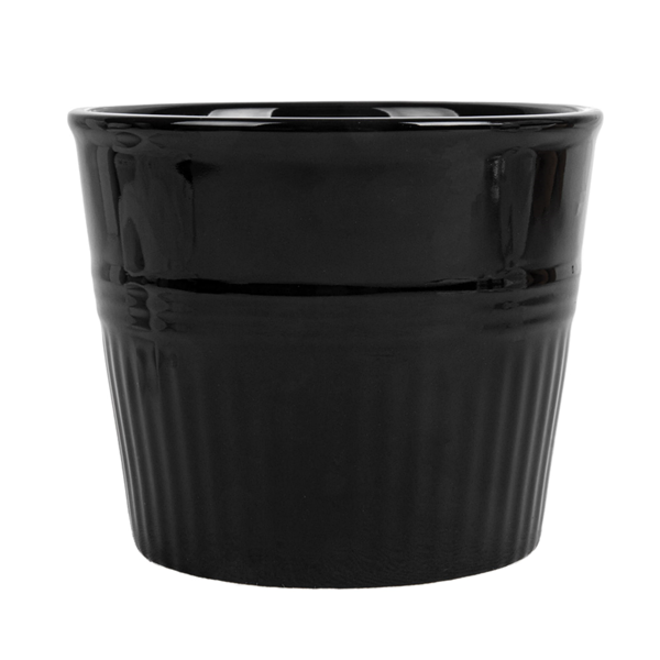 Garcia De Pou VASOS PARA FRITOS Ø10 3x9 CM NEGRO PORCELANA (6 UNID.)