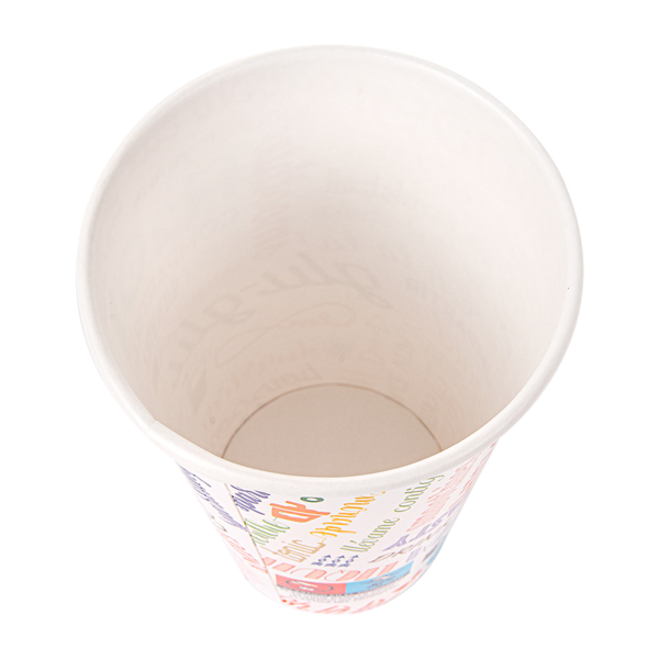 Garcia De Pou VASOS 'PAROLE' 12 OZ - 360 ML 265 + 18 PE G/M2 Ø8/5x12 CM BLANCO CARTONCILLO (2000 UNID.)