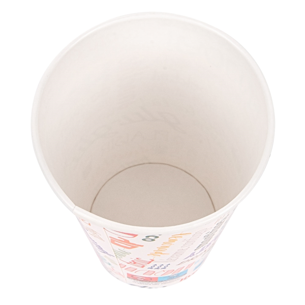 Garcia De Pou VASOS 'PAROLE' 16 OZ - 480 ML 280 + 18 PE G/M2 Ø9/6x12 6 CM BLANCO CARTONCILLO (1000 UNID.)