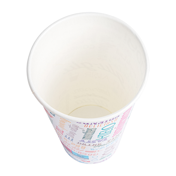 Garcia De Pou VASOS 'PAROLE' 22 OZ - 660 ML 280 + 18 PE G/M2 Ø9/6x17 CM BLANCO CARTONCILLO (1000 UNID.)