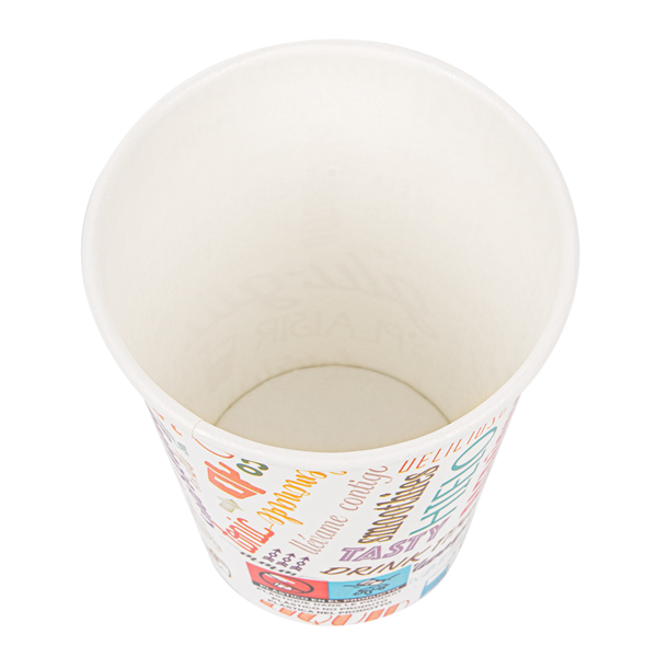Garcia De Pou VASOS 'PAROLE' 9 OZ - 270 ML 265 + 18 PE G/M2 Ø7 8/5 2x9 5 CM BLANCO CARTONCILLO (2500 UNID.)