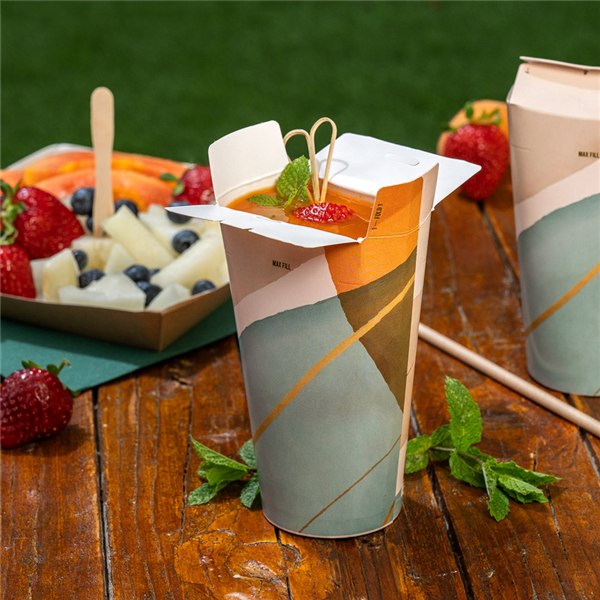 Garcia De Pou VASOS "PUSH PACK" 'COMPOSTABLE' 480 ML 310 G/M2 8 5x14 CM BLANCO CARTONCILLO (1000 UNID.)
