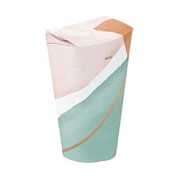 Garcia de pou VASOS "PUSH PACK" 'COMPOSTABLE' 480 ML 310 G/M2 8 5x14 CM BLANCO CARTONCILLO (1000 UNID.)