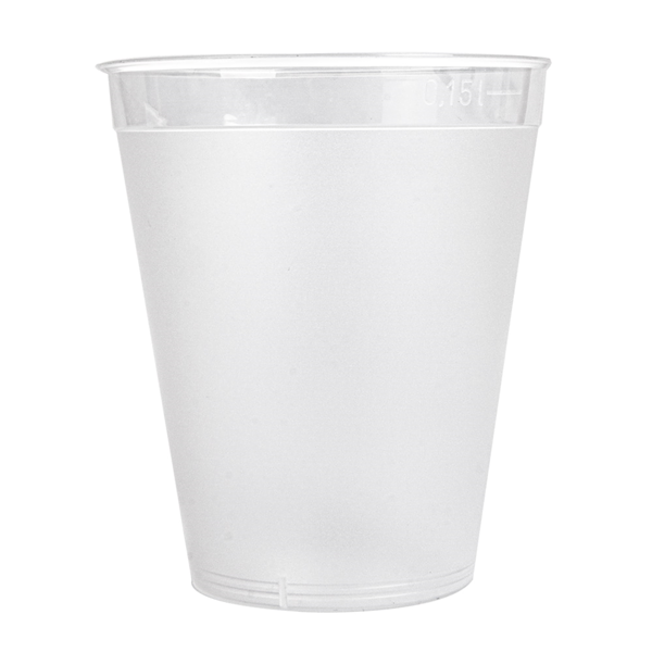 Garcia De Pou VASOS REUTILIZABLES 150 ML Ø 6 5/4 2x7 5CM TRANSPARENTE PP (1000 UNID.)